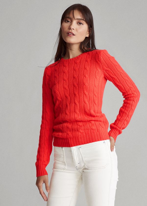 Suéter Polo Ralph Lauren Cable-Knit Cashmere Mulher 20794-NXCG